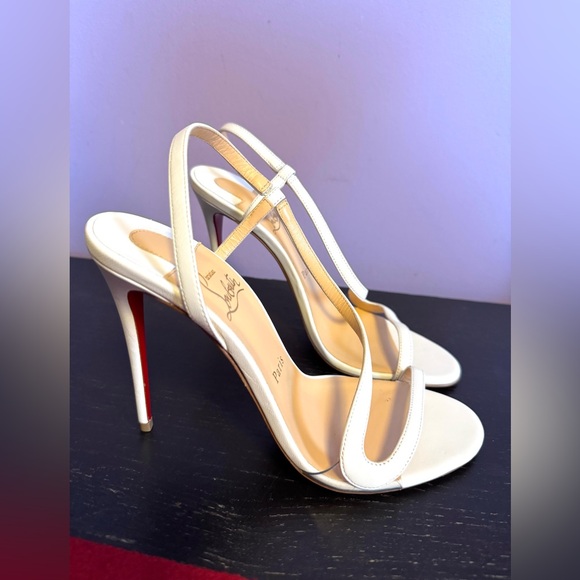 Christian Louboutin white leather Rosalie sandals - Picture 15 of 16